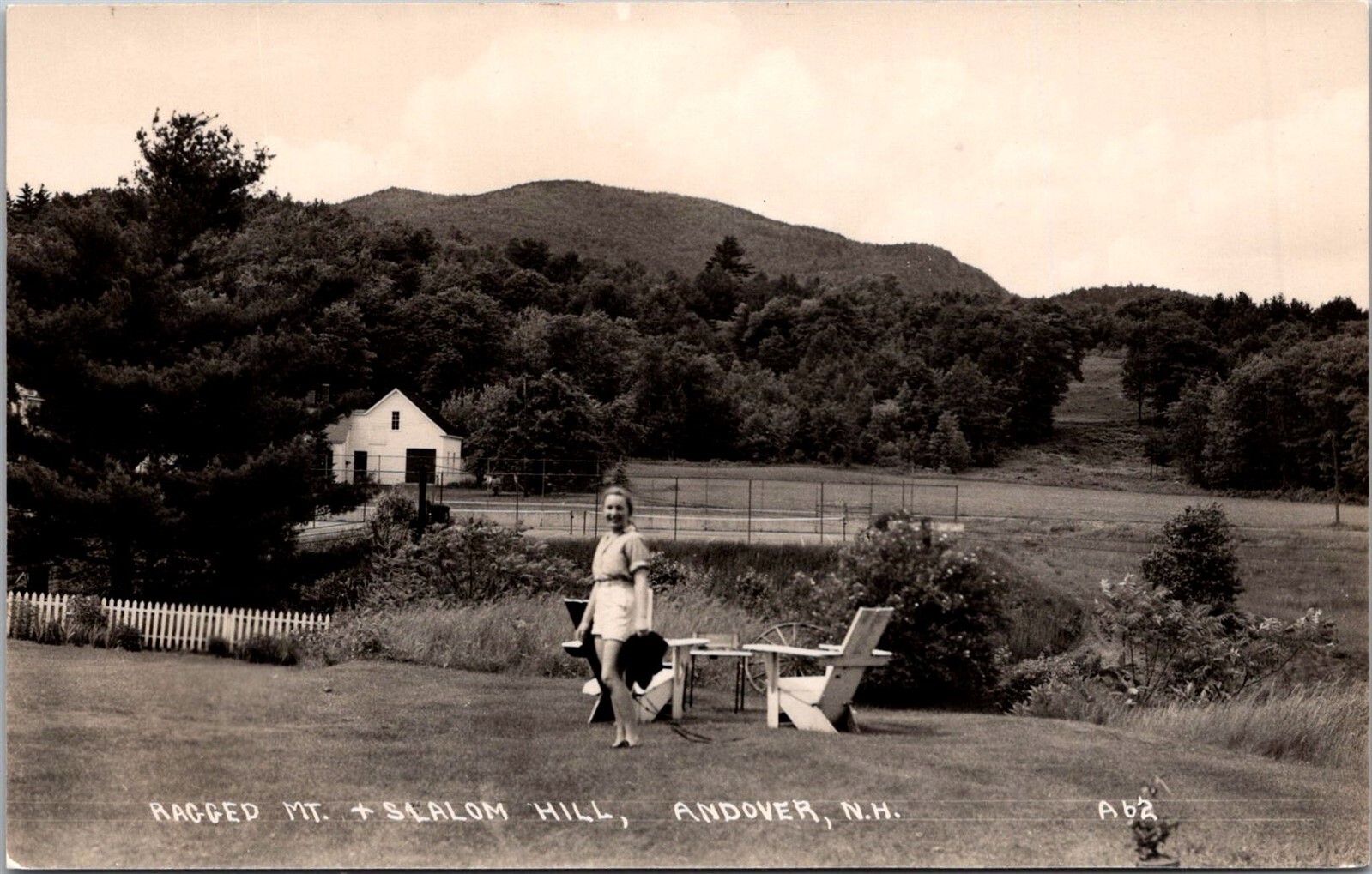 RPPC Ragged Mountain & Slalom Hill, Andover NH Vintage Postcard X59 RPPC Ragged Mountain & Slalom Hill, Andover NH Vintage Postcard X59