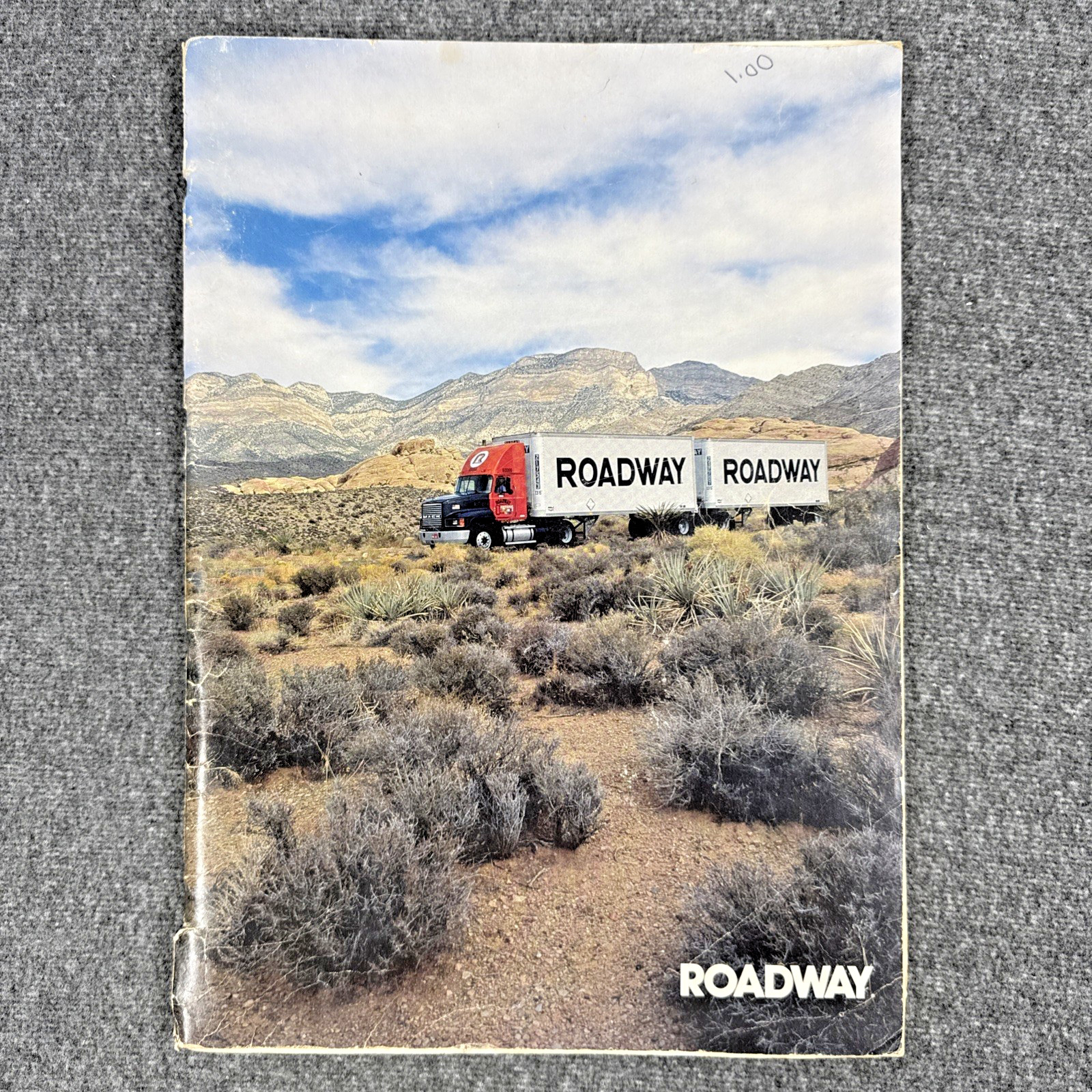 Vintage 1993 Roadway Express Rand McNally Road Atlas US Canada Mexico
