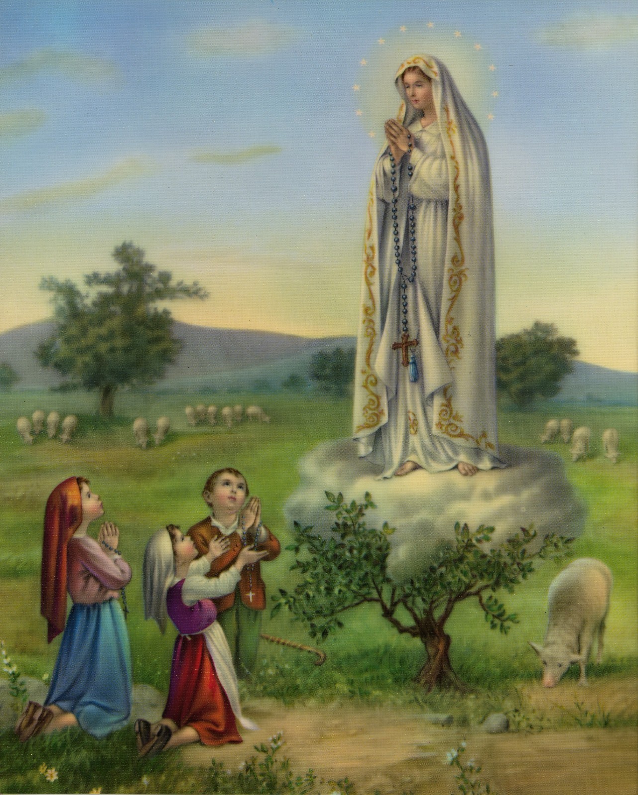 Catholic print picture -  OUR LADY OF FATIMA  -   8