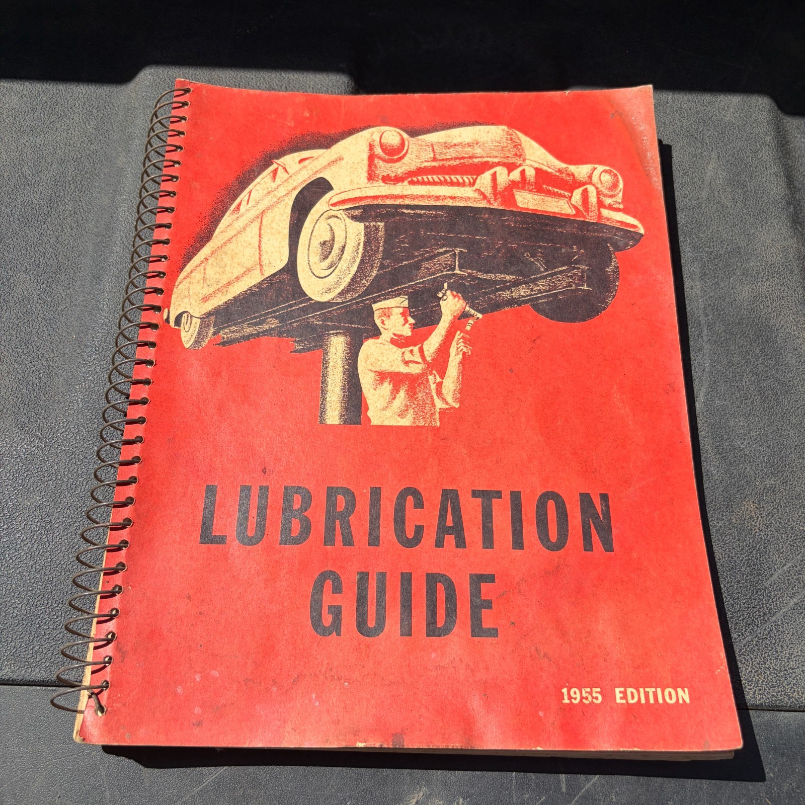 1955 Standard Oil Chevron RPM Automotive Lubrication Guide Spiral Manual