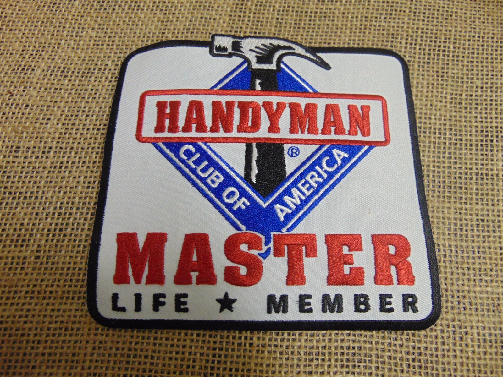 Handyman Club of America Master Life Member Patch 5.5” x 5.5” UNUSED