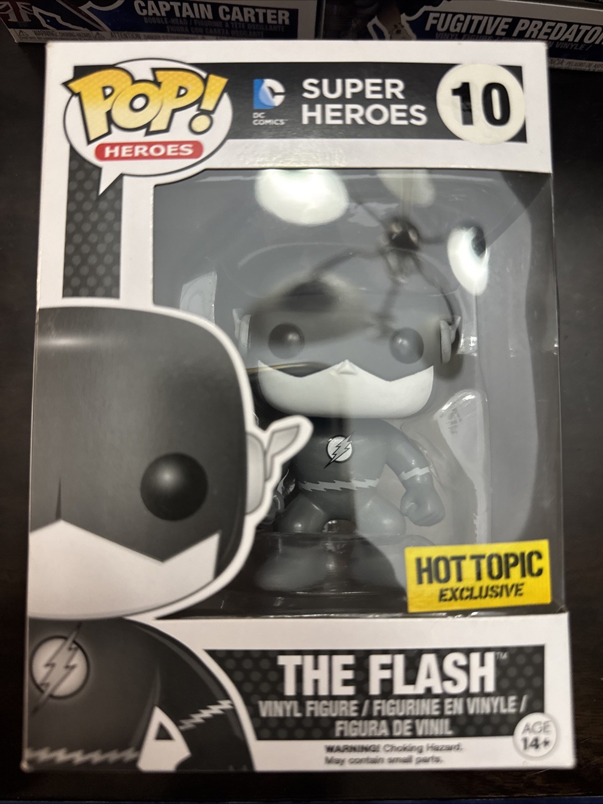 Funko Pop Vinyl: DC Universe - The Flash - (Black and White) - Hot Topic # 10