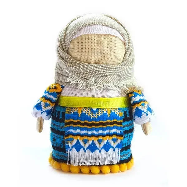Ukrainian Motanka Doll Wheat Grain Blue Yellow Zernianka Embroidered Slavic Gift Ukrainian Motanka Doll Wheat Grain Blue Yellow Zernianka Embroidered Slavic Gift