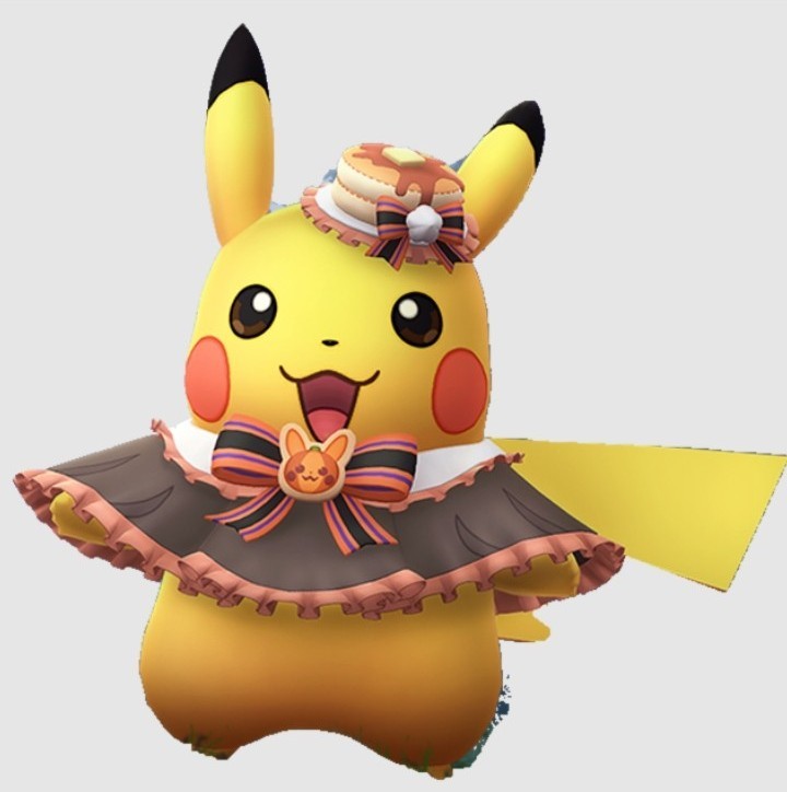 PIKACHU WEARING A HAT AND CAPELET x5