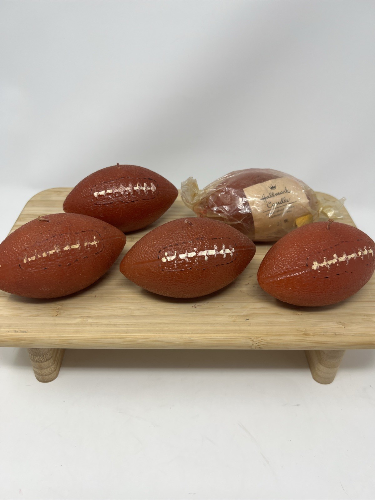 Vintage 1970\'s Lot of 5 Football Candles by Hallmark NFL Superbowl Birthday Vintage 1970\'s Lot of 5 Football Candles by Hallmark NFL Superbowl Birthday