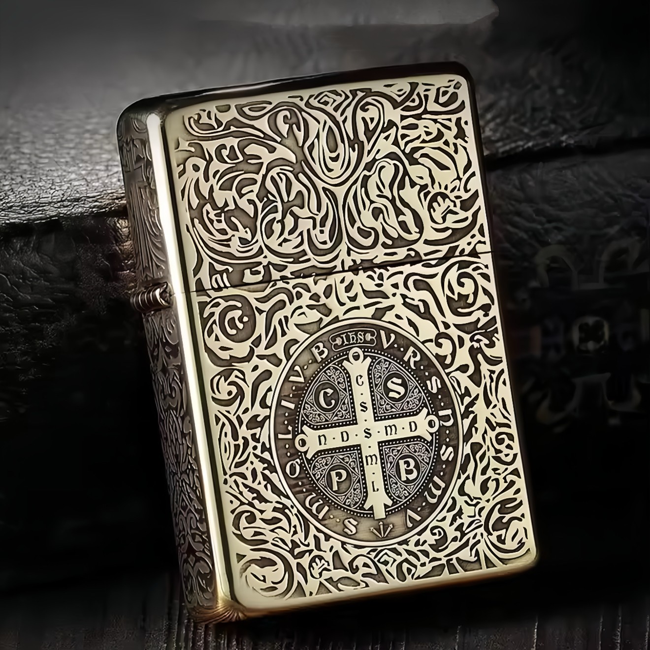 ZORRO Brass Constantine Edition Windproof Lighter Five-sided Deep Engraving