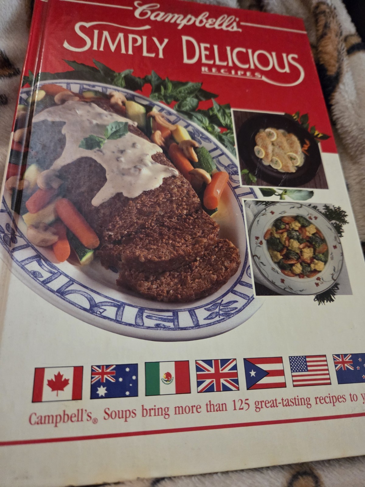 Hardcover Cookbook Titled \