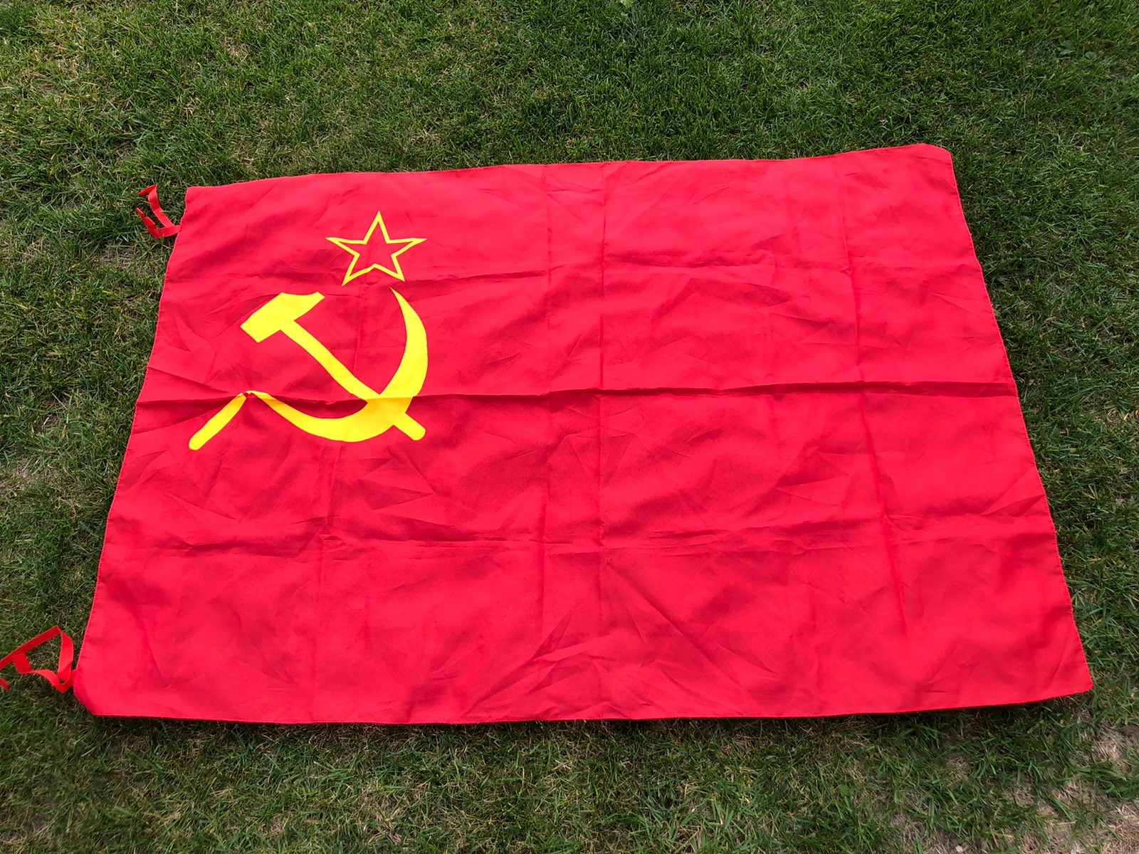 original vintage flag of the USSR. Soviet Union era. Communist flag. 3x 4.5 original vintage flag of the USSR. Soviet Union era. Communist flag. 3x 4.5