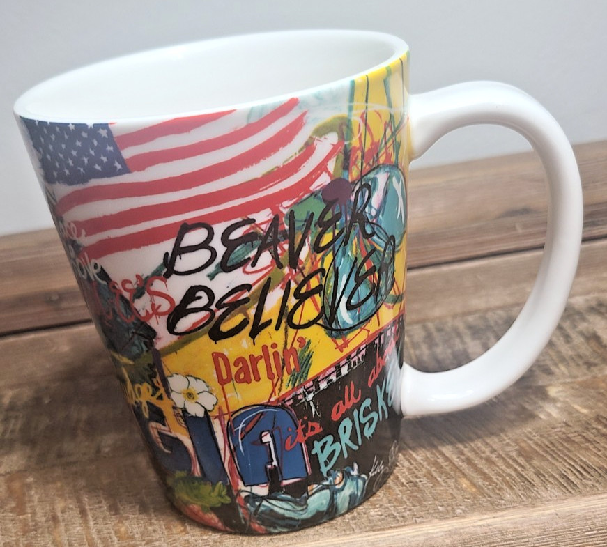 Buc-ee’s Kelly O’Neal Design Texas Beaver Believer 12 oz Ceramic Coffee Mug