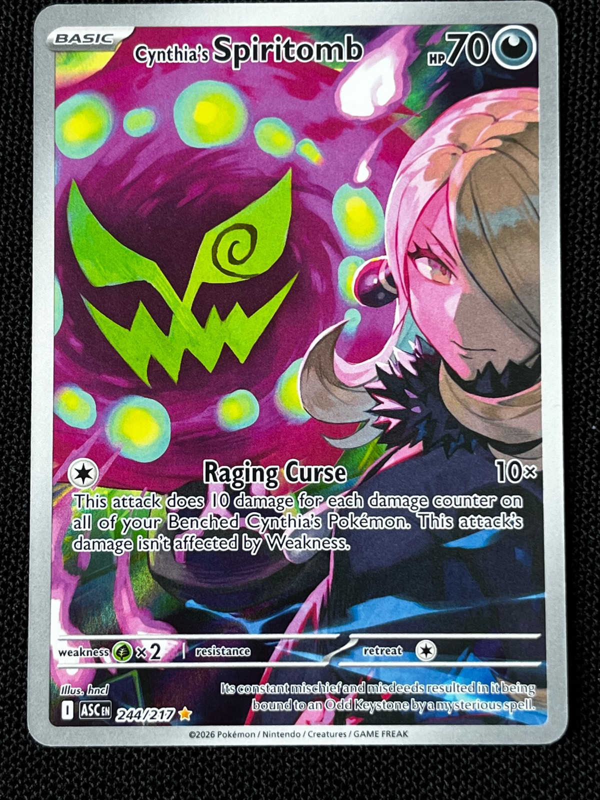 ME: Ascended Heroes #244/217 Cynthia\'s Spiritomb IR NM