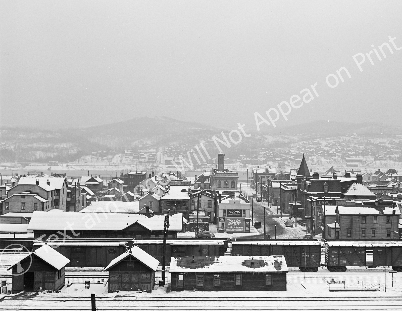 1941 Winter in West Aliquippa, Pennsylvania Old Photo 8.5\ 1941 Winter in West Aliquippa, Pennsylvania Old Photo 8.5\