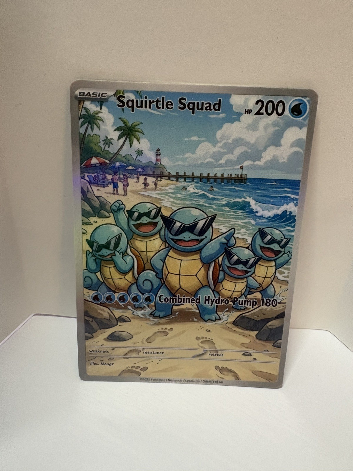 Custom inspired squirtle squad Full Art Holo Card Fan Made NON-TCG unofficial Custom inspired squirtle squad Full Art Holo Card Fan Made NON-TCG unofficial