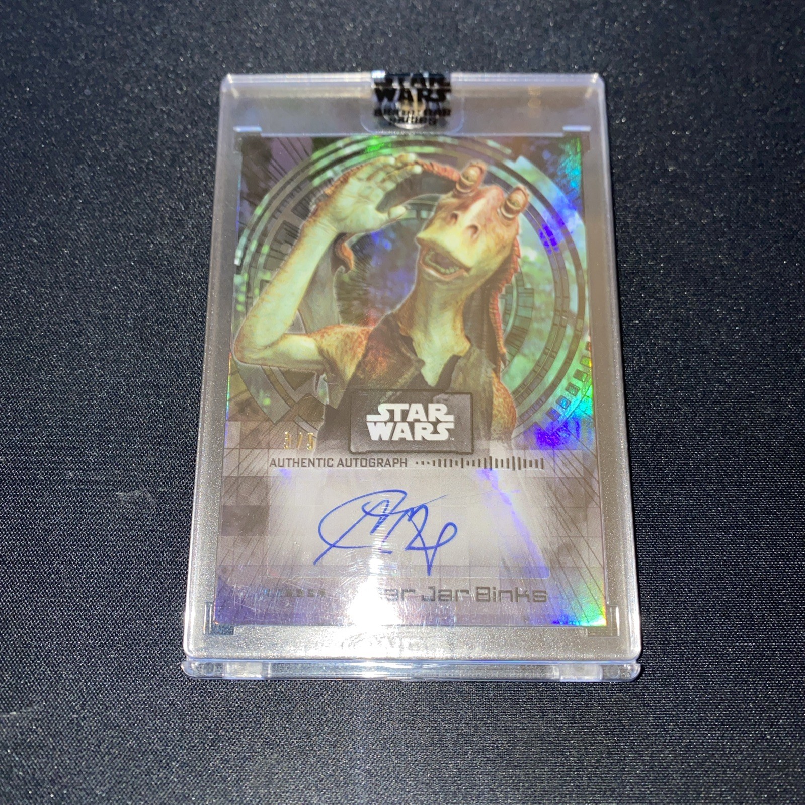 Star Wars Signature Series Autograph A-AB Ahmed Best as Jar Jar Binks #3/5
