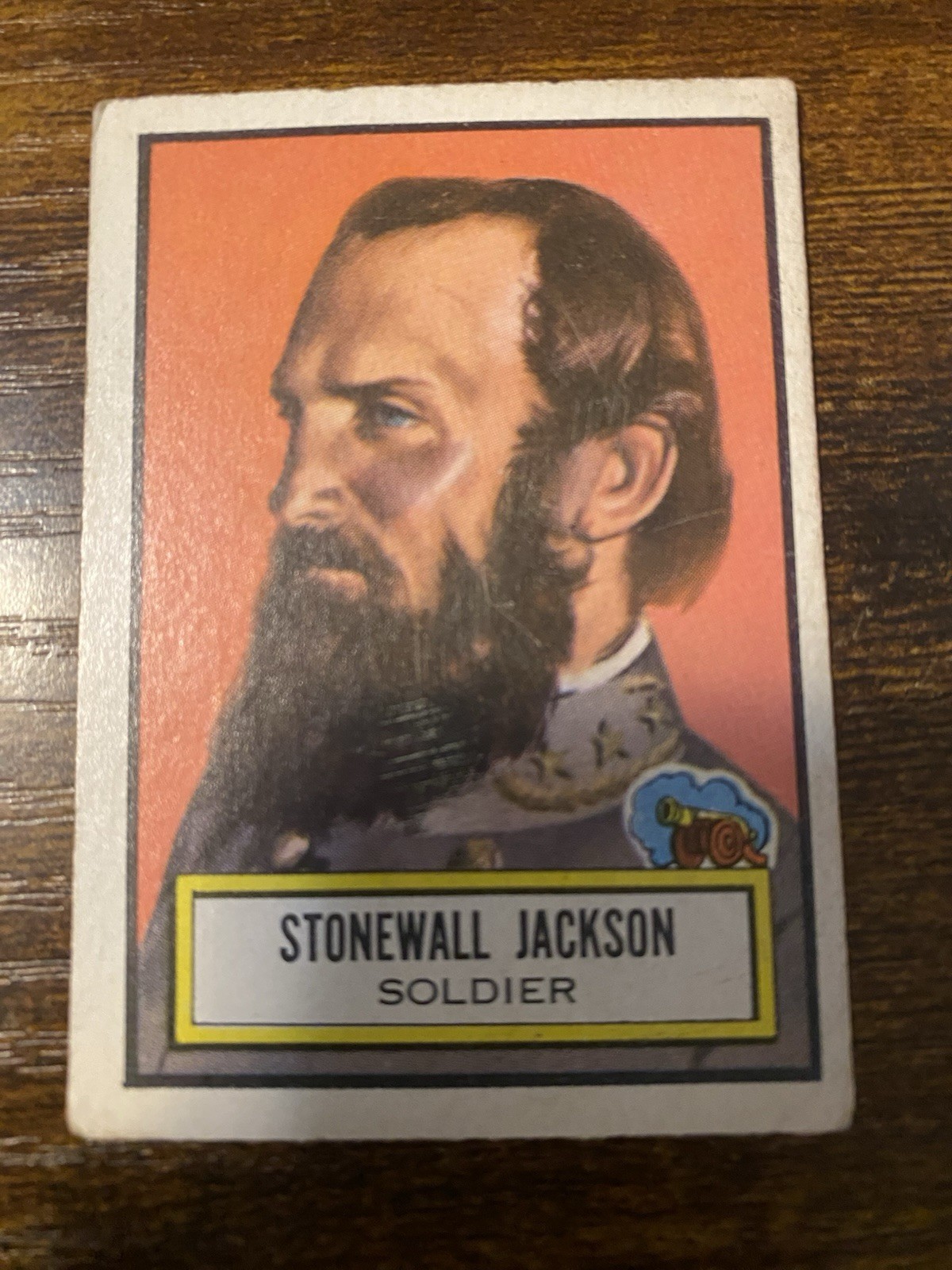 1952 Topps Look 'n See #40 Stonewall Jackson Soldier Vintage VG