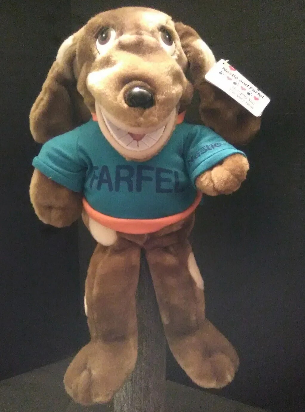 NEW 1992 Nestle\'s Mascot Farfel Dog Jimmy Nelson Ventriloquist Puppet Russ RARE NEW 1992 Nestle\'s Mascot Farfel Dog Jimmy Nelson Ventriloquist Puppet Russ RARE