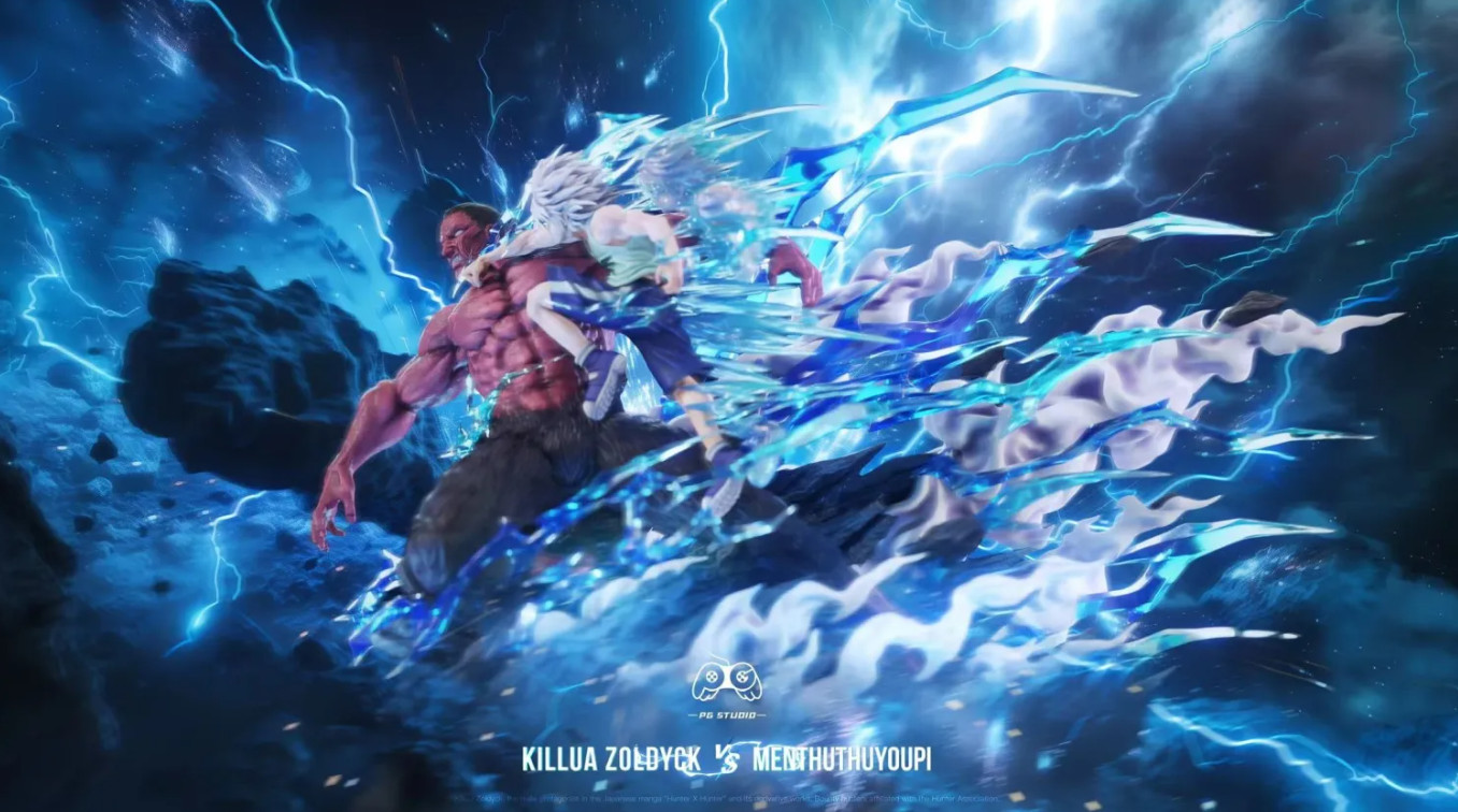 PG Studios HUNTER×HUNTER 1/6 Scale Killua Zoldyck VS Menthuthuyoupi Model Statue PG Studios HUNTER×HUNTER 1/6 Scale Killua Zoldyck VS Menthuthuyoupi Model Statue