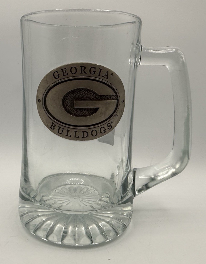 University Of Georgia Bulldogs 32 oz. Mug with Pewter Logo NCAA Licensed University Of Georgia Bulldogs 32 oz. Mug with Pewter Logo NCAA Licensed