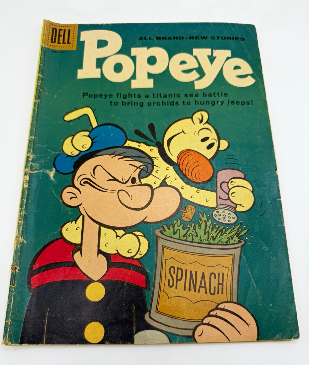 Dell Popeye Comic Book #57, 1961 Golden Age Single Issue Color