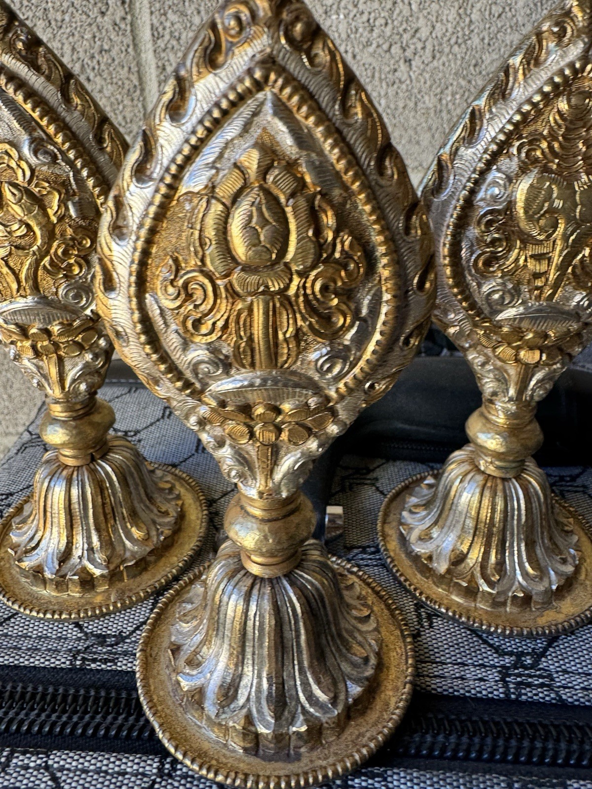 4 Tibetan Buddhist MANDALA Mandal Offering Intricate Detail Rare Vintage Tibet 4 Tibetan Buddhist MANDALA Mandal Offering Intricate Detail Rare Vintage Tibet