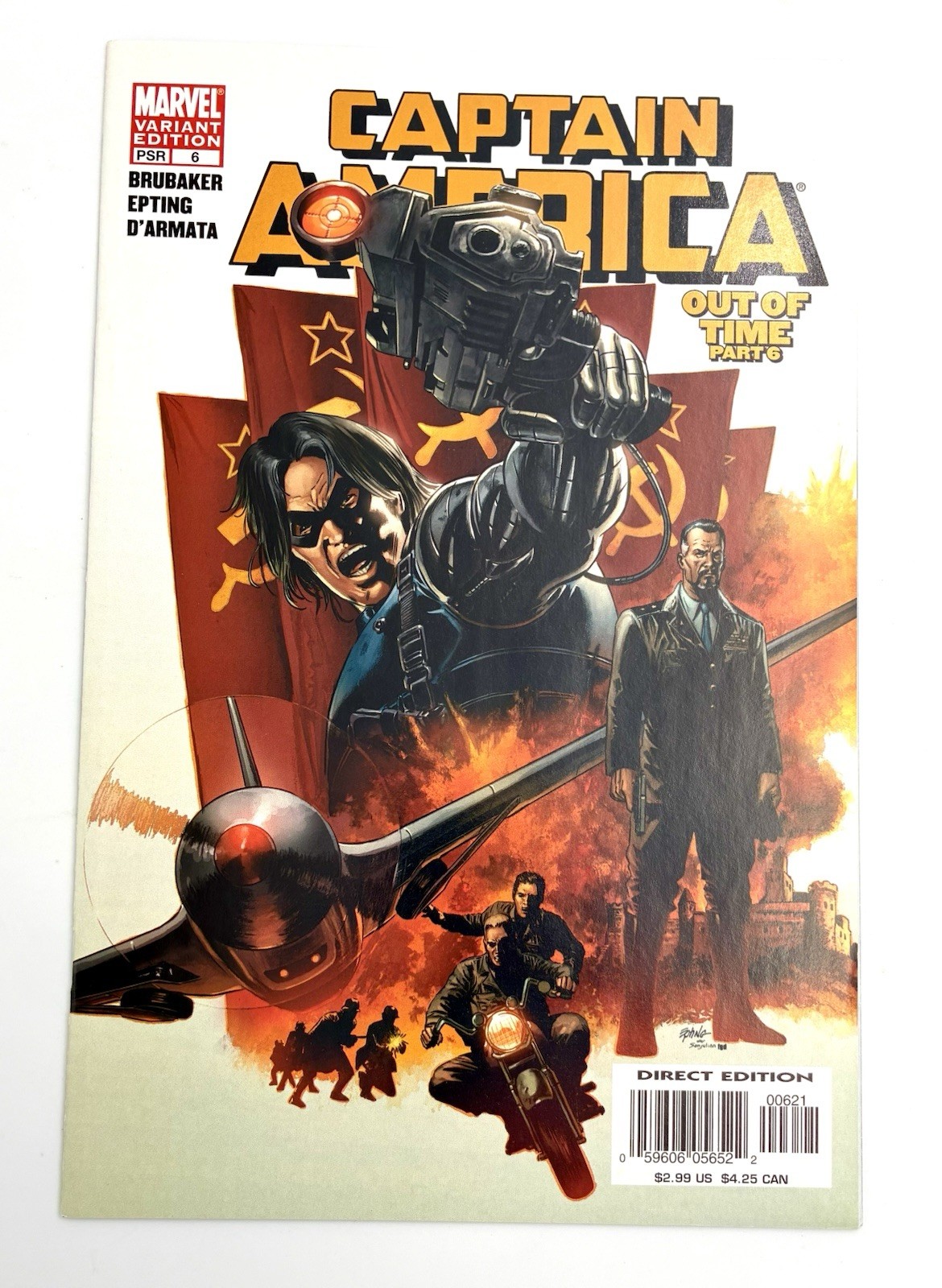 Captain America #6 2005 9.2 NM- 🔑 Variant 1st Winter Soldier