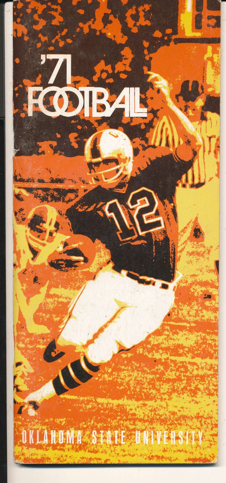 1971 Oklahoma State Football media guide bxa