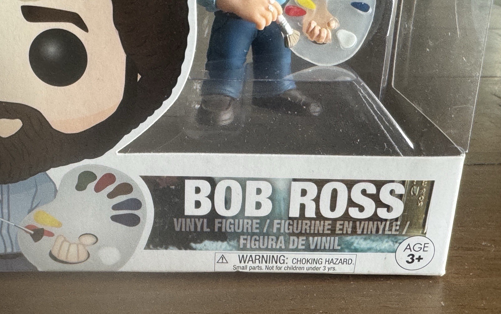 Funko Pop Vinyl: Bob Ross #524. Displayed + Box Wear
