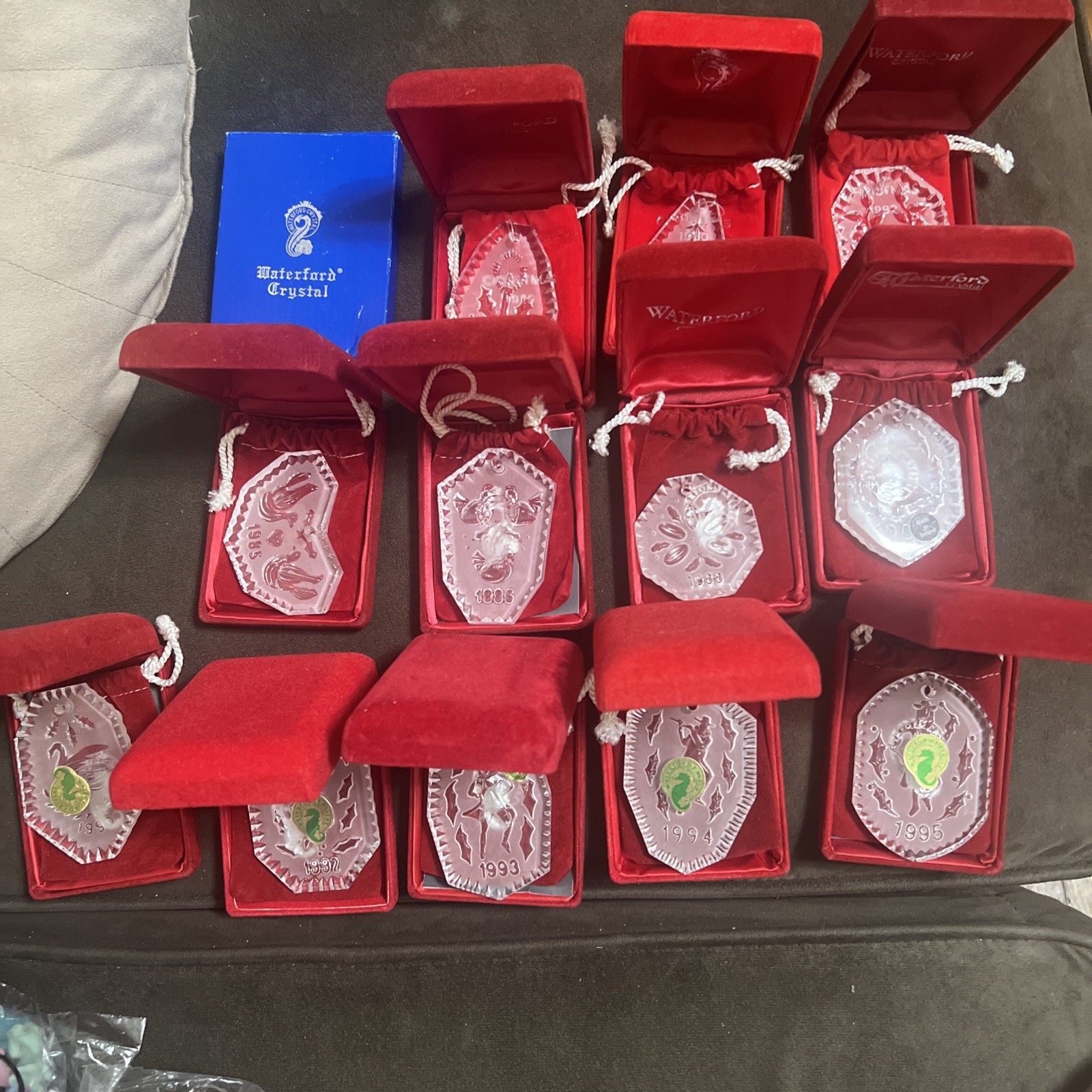 Lot 13 waterford 12 days of christmas. 78,79,80,82,85,86,88,89,90,92,93,94,95. Lot 13 waterford 12 days of christmas. 78,79,80,82,85,86,88,89,90,92,93,94,95.
