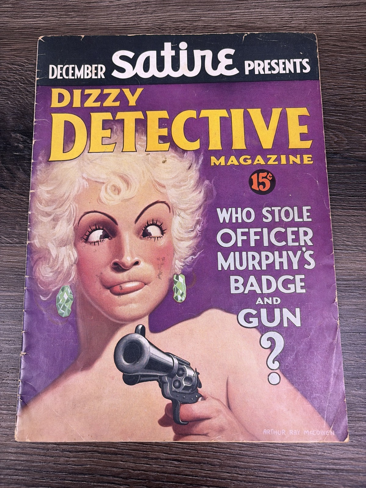 Vintage Satire Magazine Dec 1935 Vol 1 1 Dizzy Detective McCowen Pre MAD Pulp Vintage Satire Magazine Dec 1935 Vol 1 1 Dizzy Detective McCowen Pre MAD Pulp