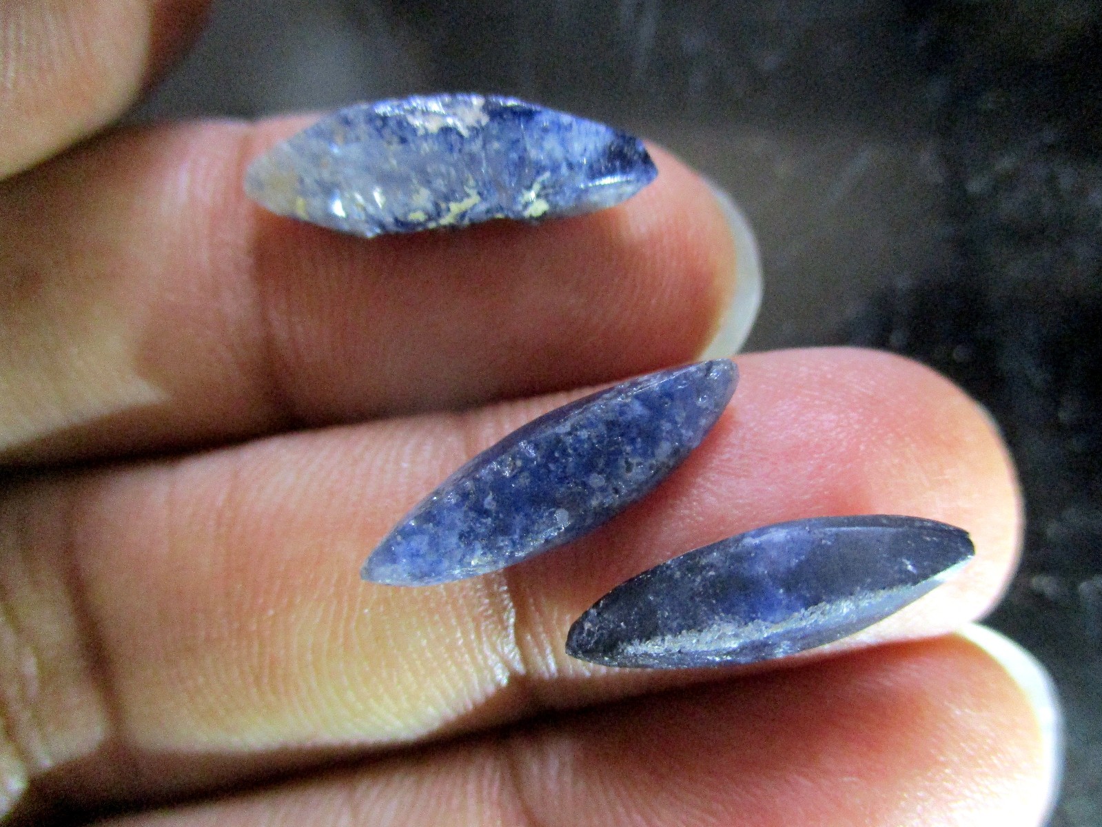 Natural Blue Sapphire Crystal Specimen, 12.9 Carats, Jammu Kashmir Origin