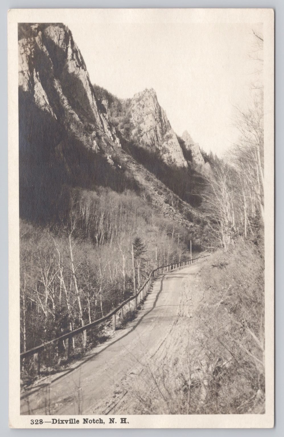 Dixville Notch NH Real Photo Postcard Shorey Studio White Mountains RPPC