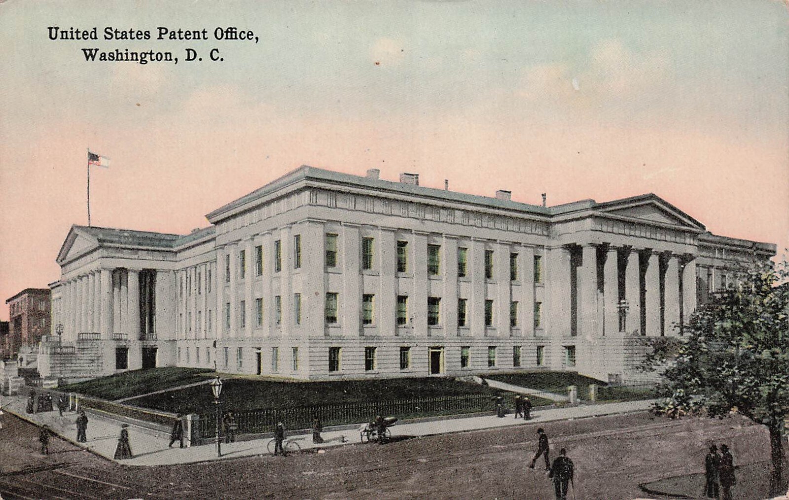 Washington DC US Patent Office now Art Museum Donald W Reynolds Vtg Postcard F54