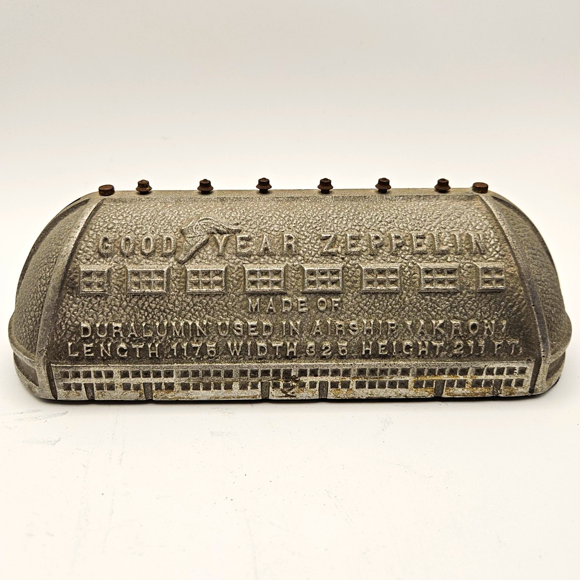 Vintage Goodyear Zeppelin Airship Akron Ohio Duralumin Aircraft Model Bank Vintage Goodyear Zeppelin Airship Akron Ohio Duralumin Aircraft Model Bank