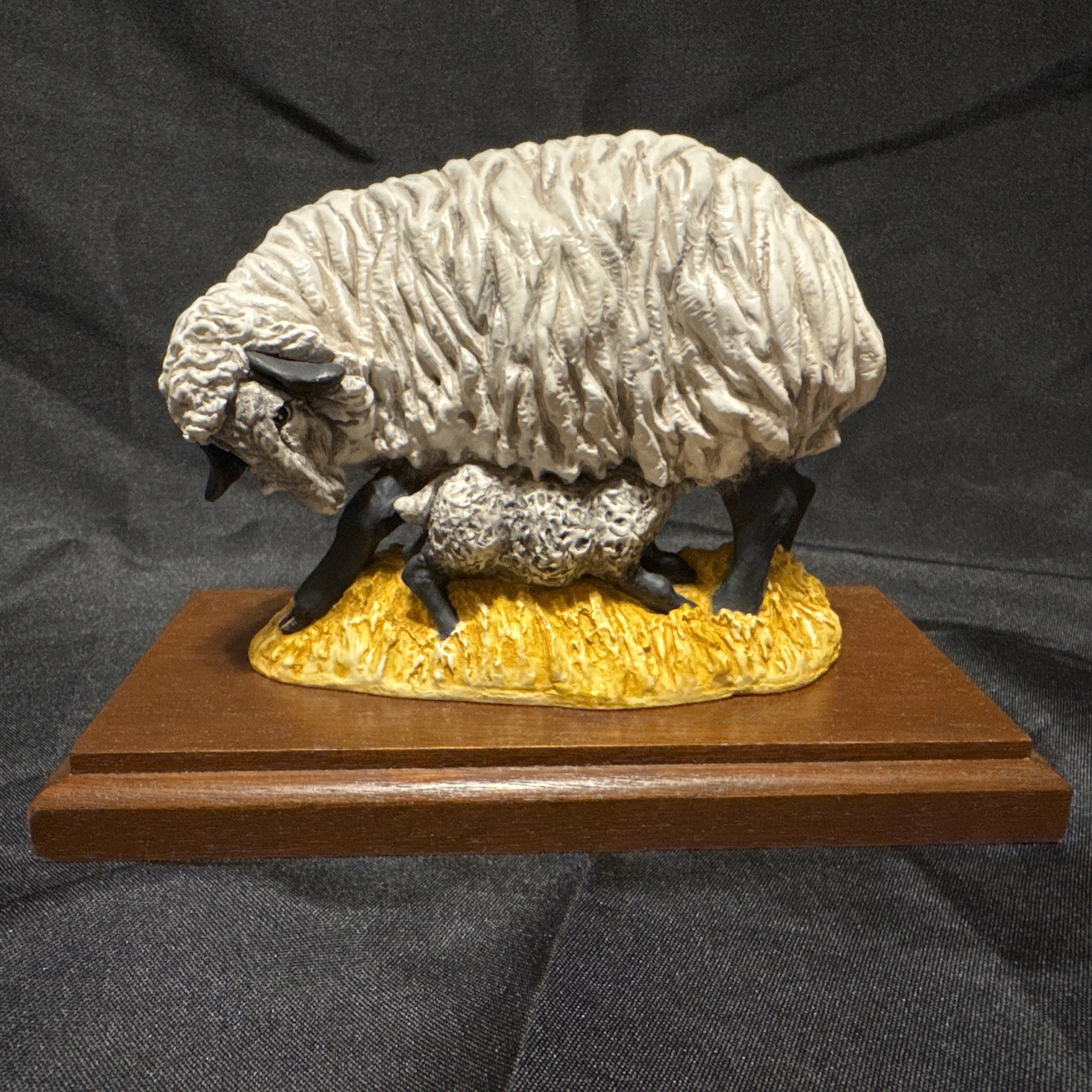Simpich Character Doll SHEEP LAMB Clay Sculpture Wood 1994 Nativity Christmas Simpich Character Doll SHEEP LAMB Clay Sculpture Wood 1994 Nativity Christmas