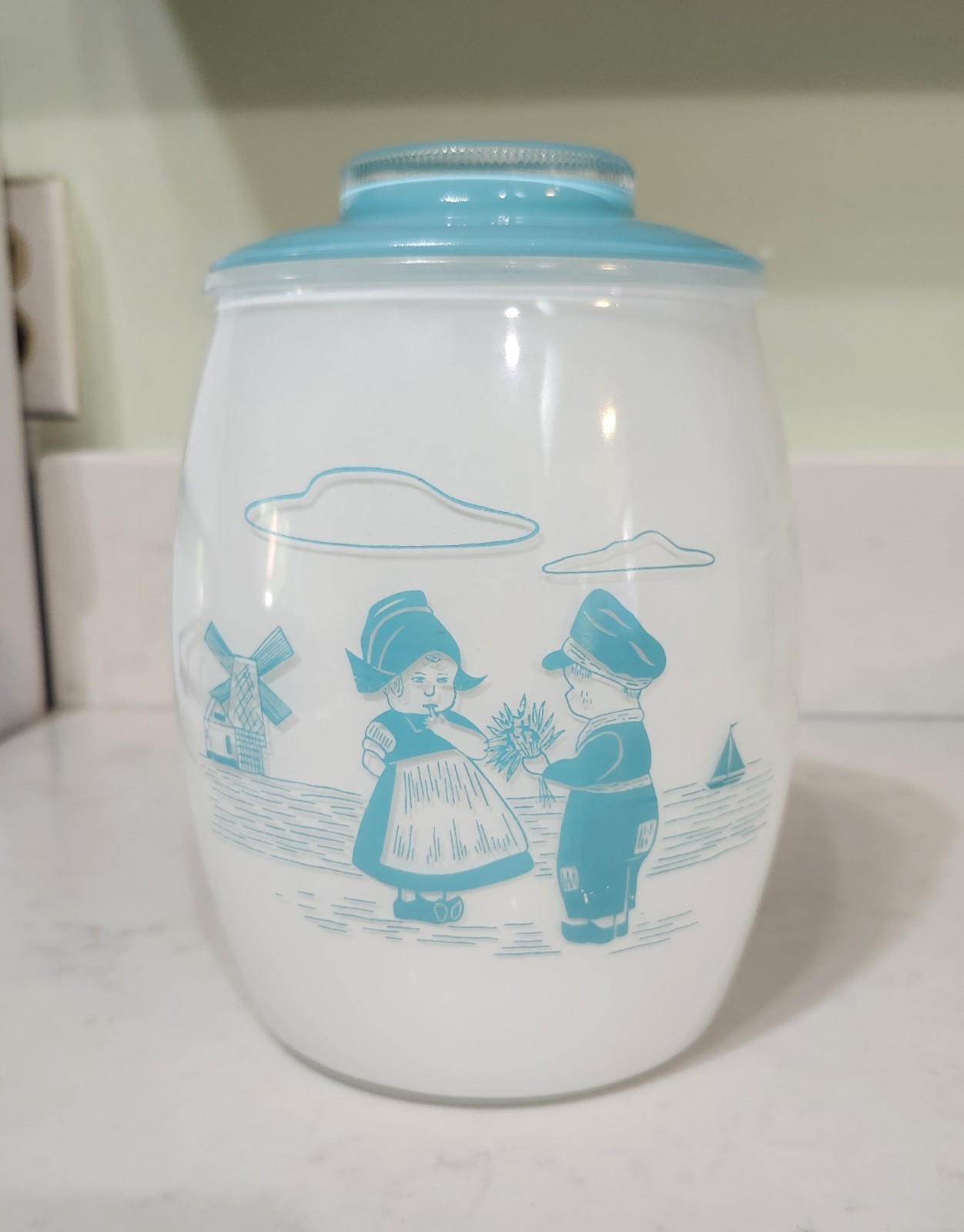 Vintage Bartlett Collins Dutch Boy Girl Cookie Jar