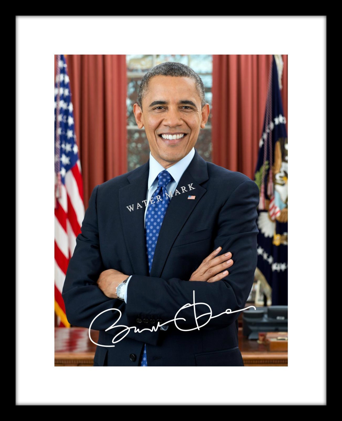 Barack Obama 8x10 Signed Photo Print Portrait Autographed US President Barack Obama 8x10 Signed Photo Print Portrait Autographed US President
