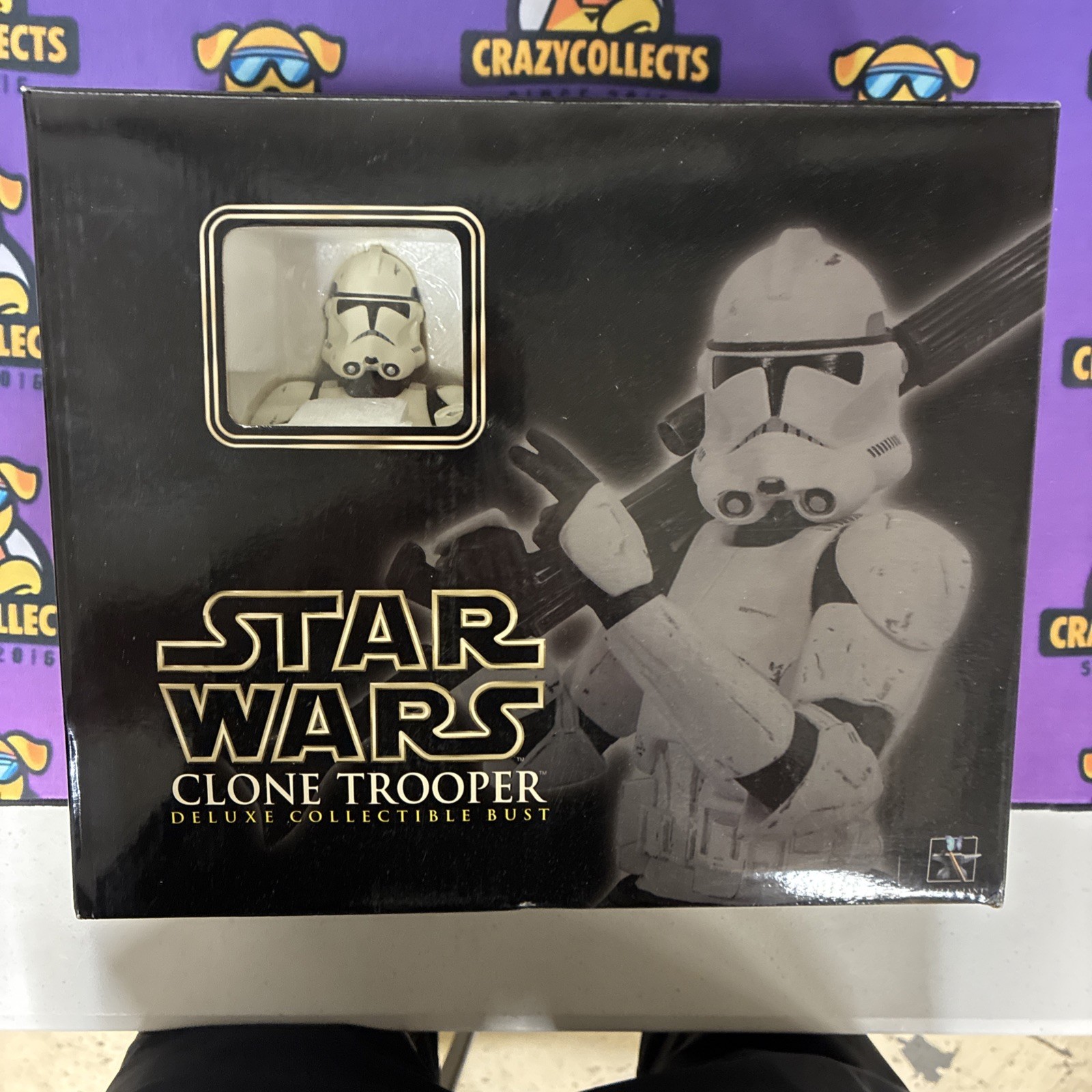 Gentle Giant Star Wars Clone Trooper Utapau Bust Statue Orange New 2006 NIB Gentle Giant Star Wars Clone Trooper Utapau Bust Statue Orange New 2006 NIB