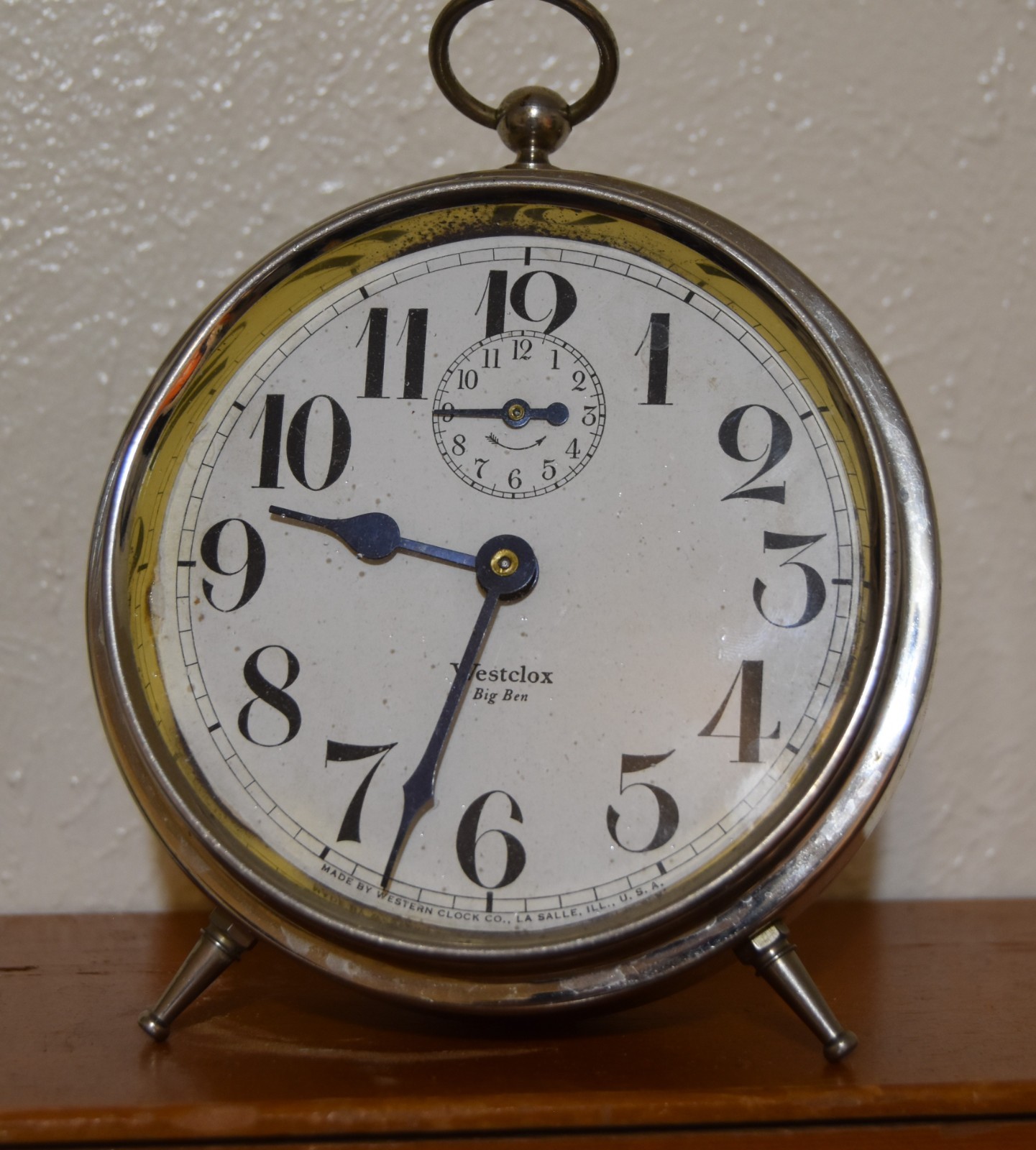 Antique Westclox Big Ben Loud Alarm Wind Up Windup Alarm Clock  1920s works