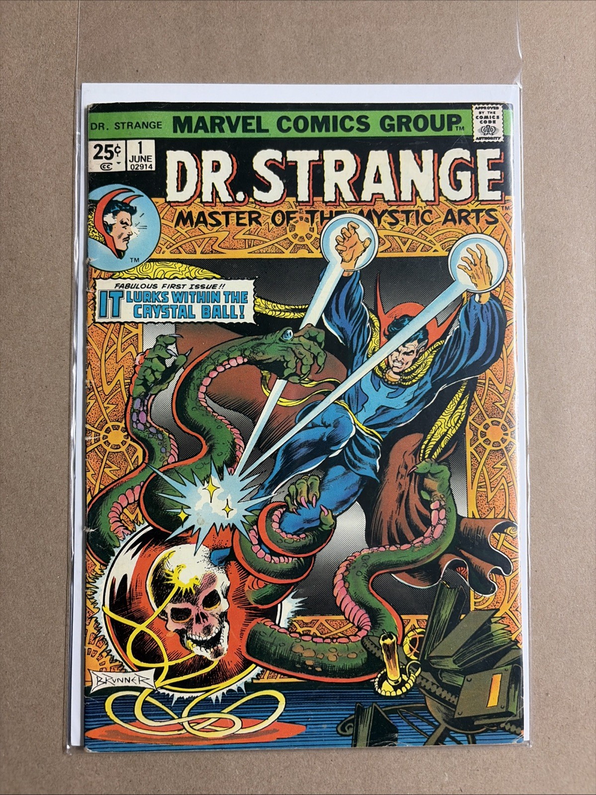 Dr. Strange #1 Marvel Comics 1974 Bronze Age First Issue Englehart Brunner