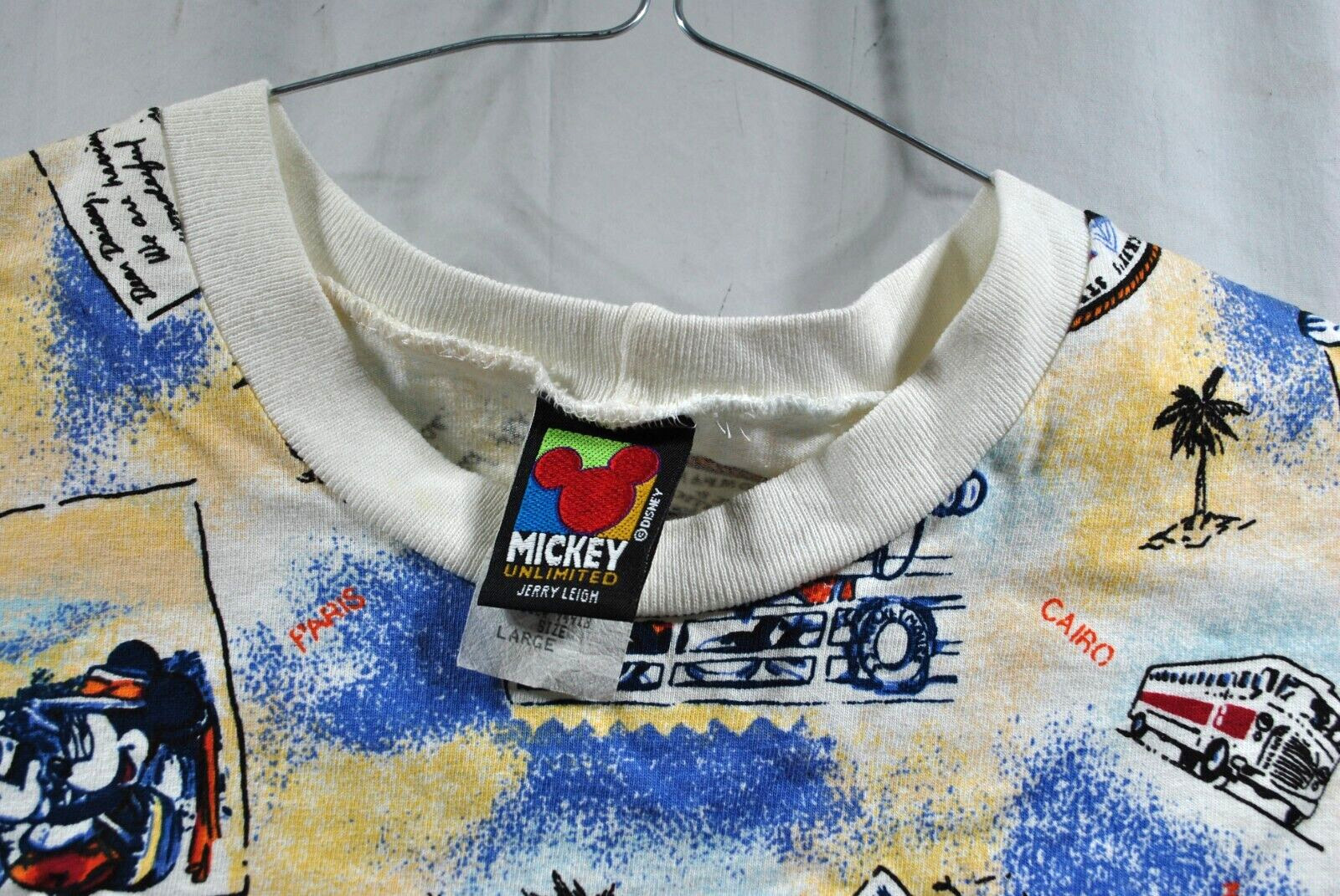 Vintage Mickey Unlimited TAG Jerry Leigh All-Over Graphic Men's Shirt, USA MADE Vintage Mickey Unlimited TAG Jerry Leigh All-Over Graphic Men's Shirt, USA MADE