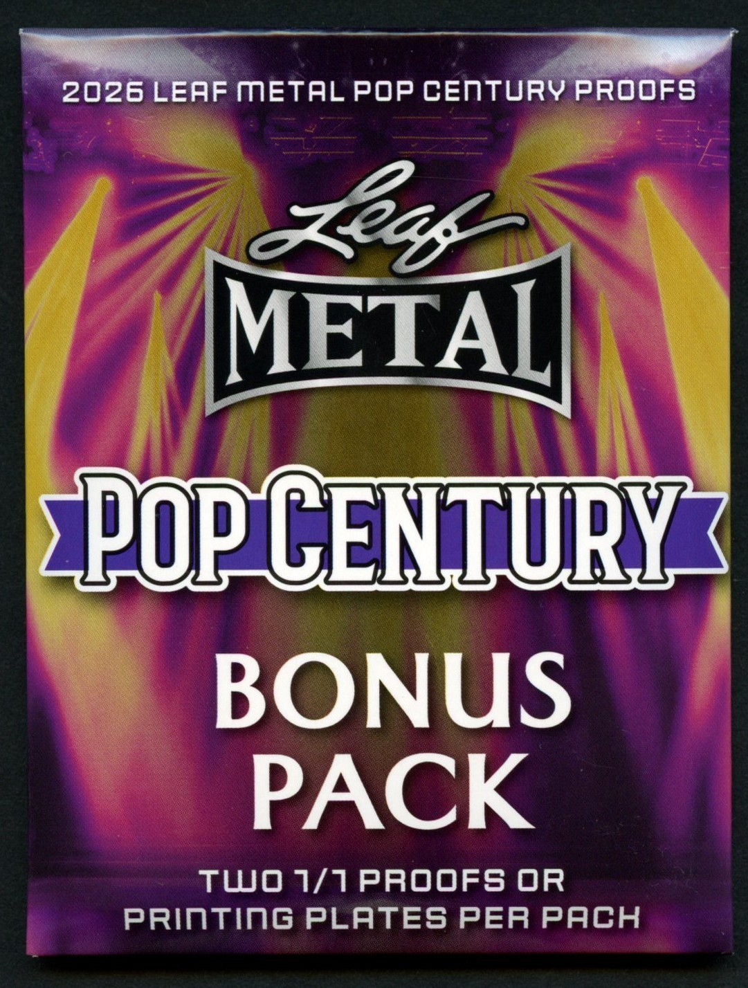 2026 Leaf Metal Pop Century Bonus Pack with TWO 1/1 Proofs Factory Sealed
