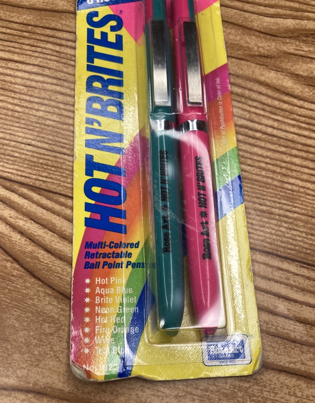 NOS Vintage Hot-N-Brites Multicolor Pens Set Of 4 New Old Stock RoseArt Rose Art NOS Vintage Hot-N-Brites Multicolor Pens Set Of 4 New Old Stock RoseArt Rose Art