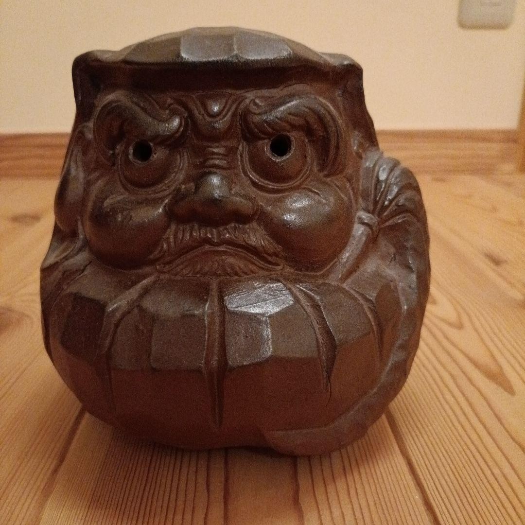 Japanese Daruma Doll Bizen ware