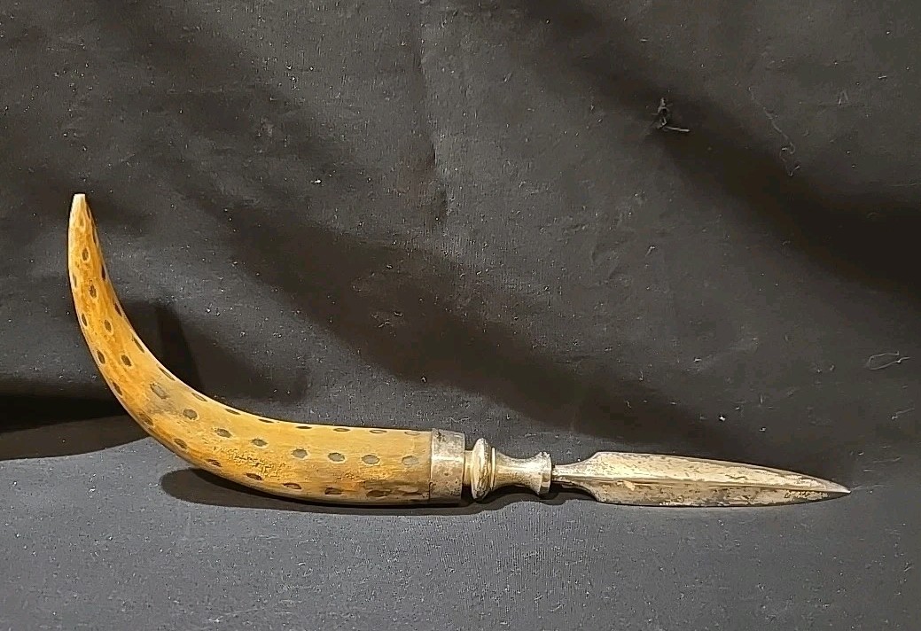 Vintage Faux Horn Handle Letter Opener~10 Vintage Faux Horn Handle Letter Opener~10