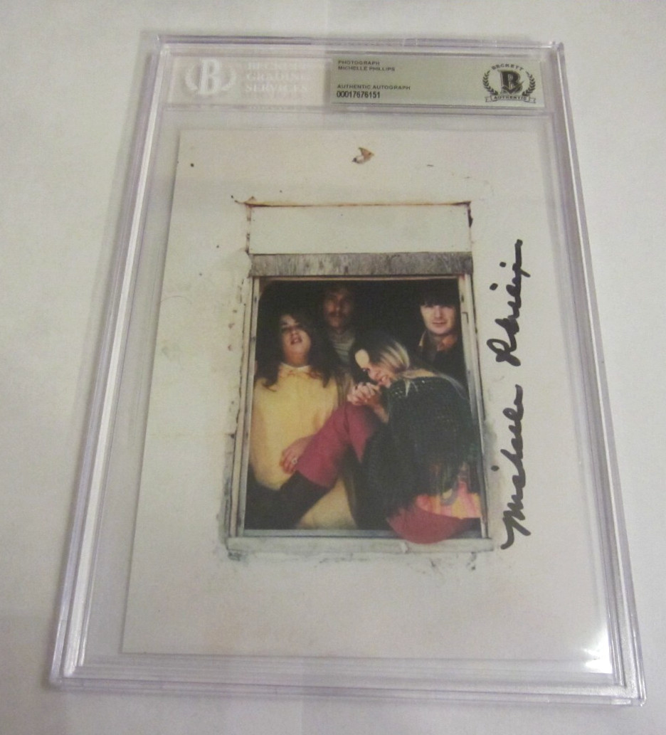 Michelle Phillips Mamas & the Papas signed autographed 5x7 photo Beckett BAS