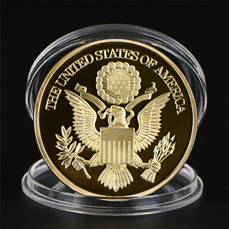 24k American Eagle Gold Plated Coins Liberty Coin Collection Commemorative 