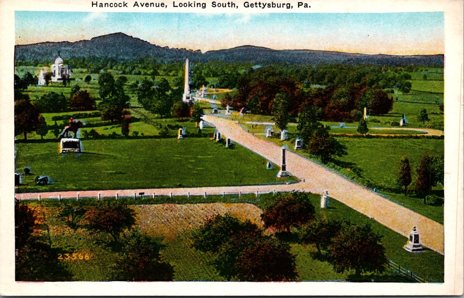 Hancock Avenue Looking South Union Army Gettysburg PA Vintage Postcard TP13-26
