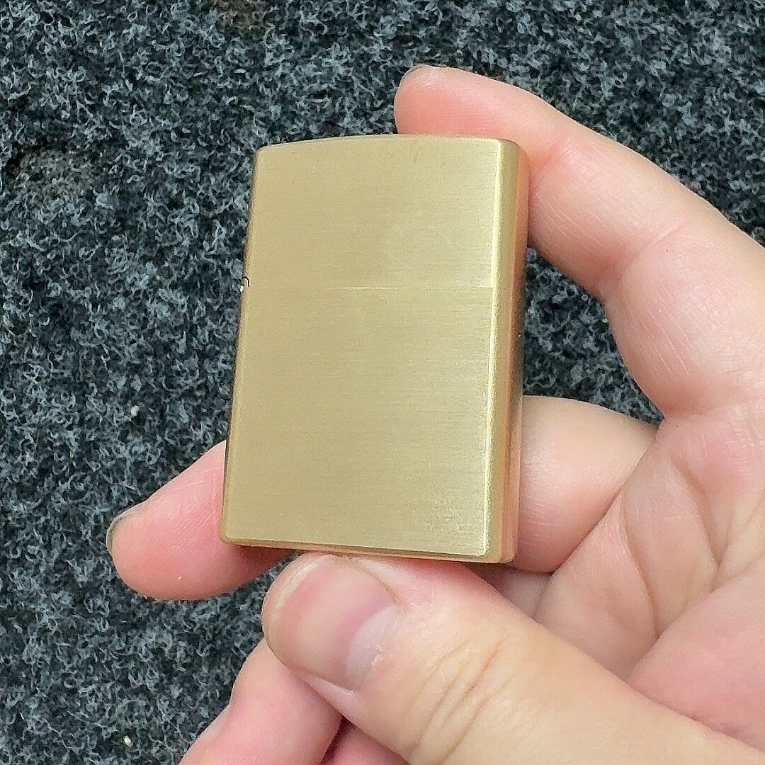 Solid Brass Lighter CNC Engraved Vintage Floral Kerosene Flint Wheel Refillable