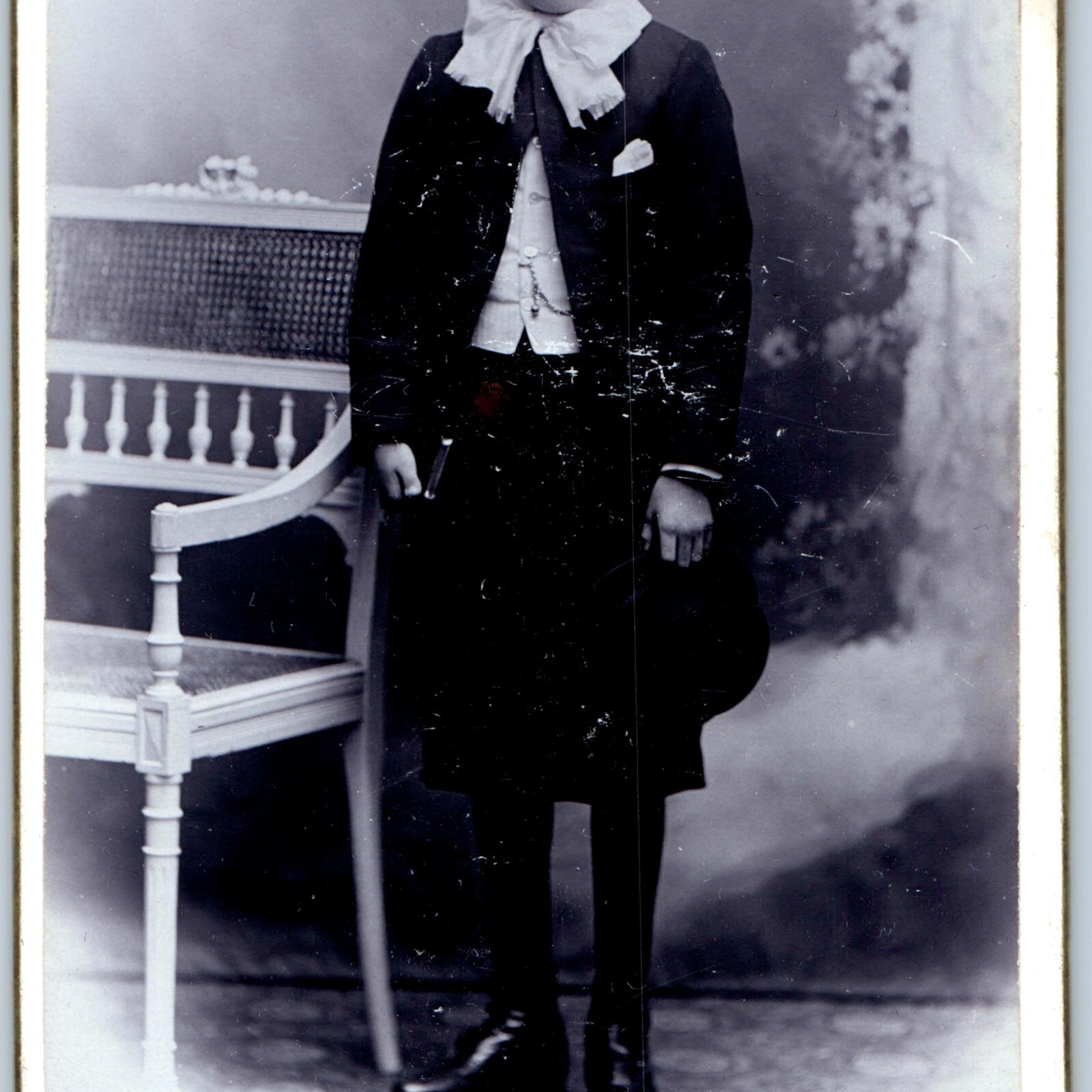 c1900s Verviers Belgium CdV Photo Clement Ortmans Cute Boy Kilt Dress Hat 4\ c1900s Verviers Belgium CdV Photo Clement Ortmans Cute Boy Kilt Dress Hat 4\