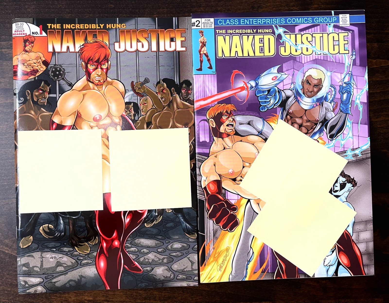 Naked Justice 1-2 The Incredibly Hung_Patrick Fillion Class Comics LGBTQA (N196)
