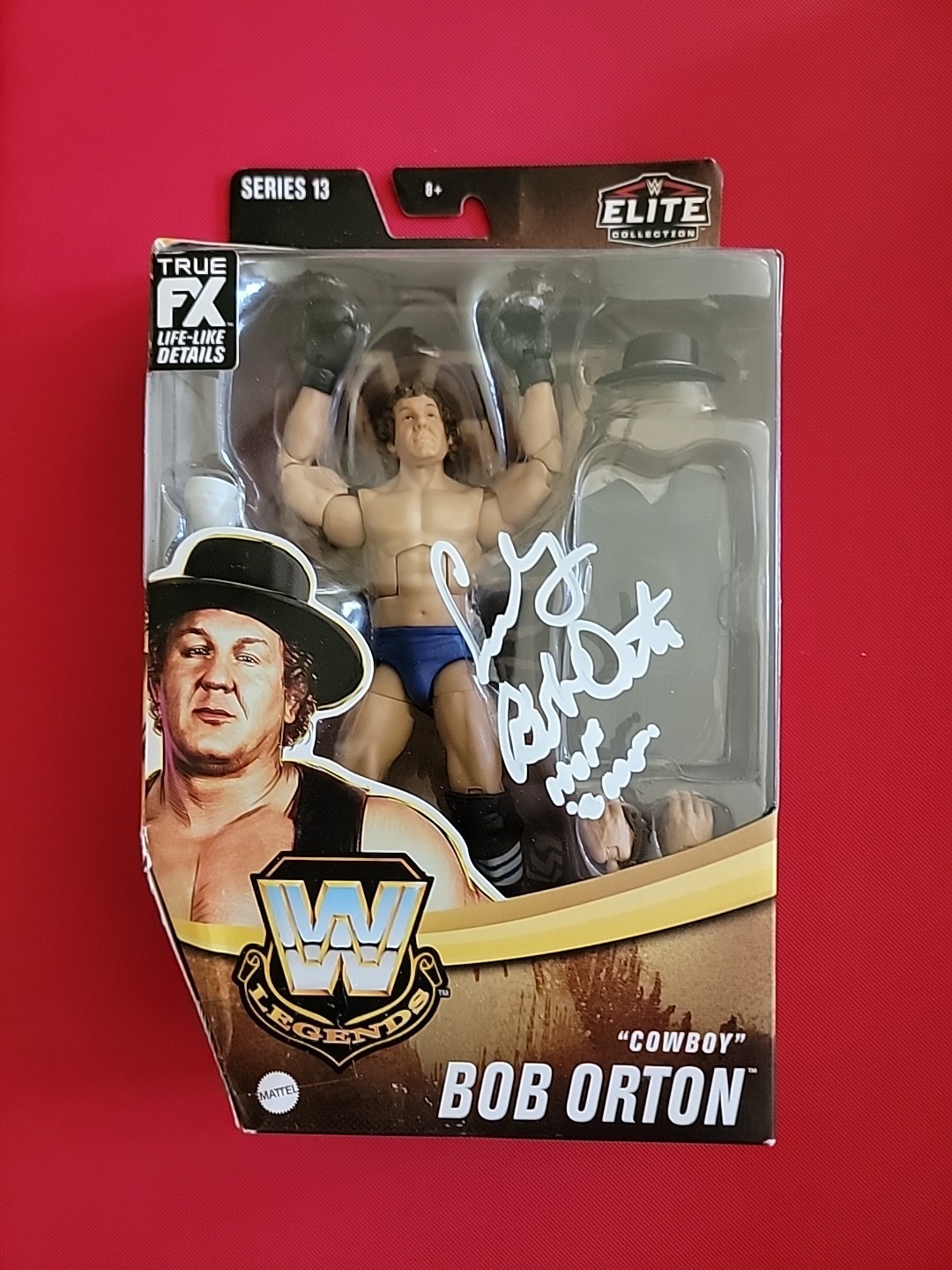 Ace Cowboy Bob Orton Signed Wwe Elite Legends Figure Autograph Auto Toy Card HOF Ace Cowboy Bob Orton Signed Wwe Elite Legends Figure Autograph Auto Toy Card HOF